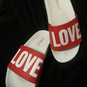 Iconic banded slippers